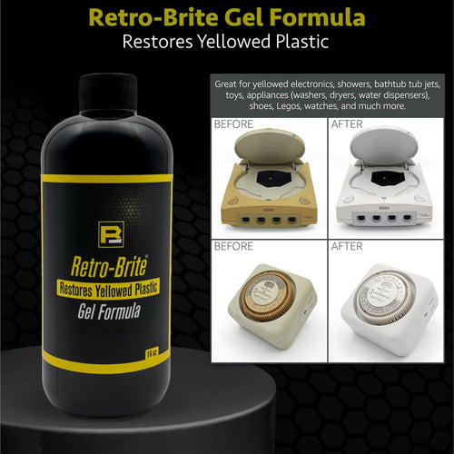 Retro-Brite (Sole Brite) Gel Formula : Restores Yellowed Plastic (16oz)